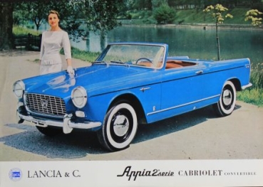 Lancia Appia Cabriolet Serie 2 Modellprogramm 1956 Automobilprospekt (0023)